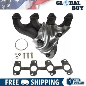 Exhaust Manifold & Gasket Kit Set For 1998-2000 Chevy S10 Pickup GMC S-15 Sonoma - Picture 1 of 2