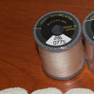 Polyester 50 Brother Embroidery Thread 077S Base Light 328 yards! - Image 1 of 4