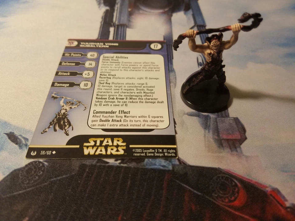 Star Wars Miniatures Universe 59 Yuuzhan Vong Subaltern - Image 1 of 1