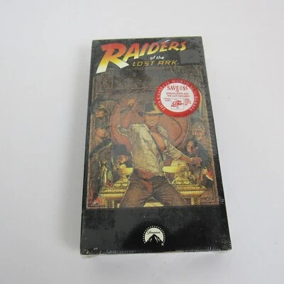Indiana Jones Raiders Of The Lost Ark (VHS, 1989) NEW SEALED Paramount Watermark - Image 1 of 4