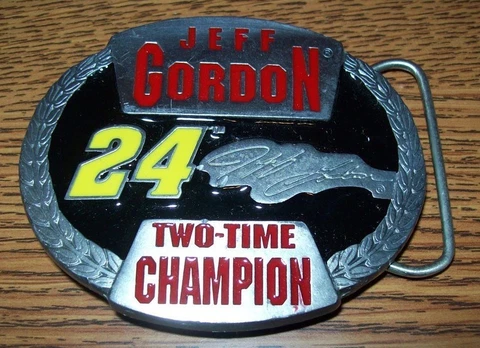 JEFF GORDON #24 TWO TIME CHAMPION BELT BUCKLE BRAND NEW!!!!! Cover