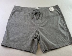 NWT Sonoma Linen Cotton Blend Shorts Mens 3XB 9" Big & Tall Castlerock Gray - Picture 1 of 14