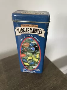 Marbles 100 Colorful Marbles in Tin Box 2001 Ages 6+ Collection Cardinal Kids - Picture 1 of 4