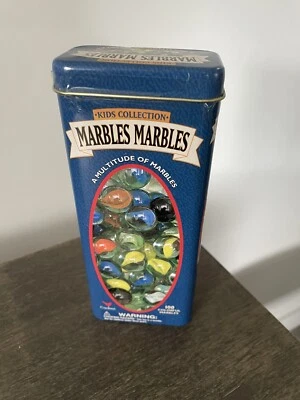 Marbles 100 Colorful Marbles in Tin Box 2001 Ages 6+ Collection Cardinal Kids Foto 1 de 4