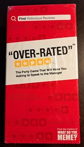 Over-Rated By The Creators Of What Do You Meme Party Card Game Overrated New - Picture 1 of 6