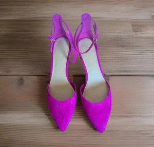 ALDO womens Barineau Block Heel Pump Dress Shoes Hot Pink- Size 7.5 US - Picture 1 of 6