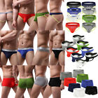 Men Backless Boxer Briefs Shorts Low Waist Modal Underwear JockStrap 4/8pack Set