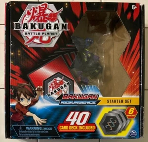 Bakugan Battle Planet Resurgence Starter Set 40 Card Deck Darkus Hydranoid - Picture 1 of 9