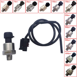Pressure Transducer Sender Stainless Steel 0-4.5V For Oil Fuel Air Water - Picture 1 of 48