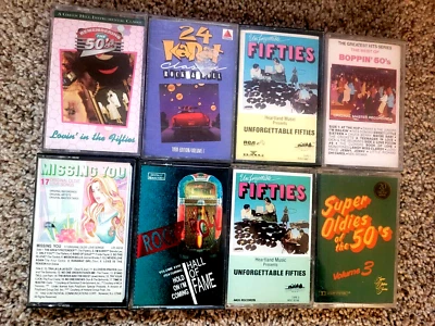 Rock & Roll- 8 Cassette collection Dion, Platters, Chuck Berry Frankie Lymon - Image 1 of 4