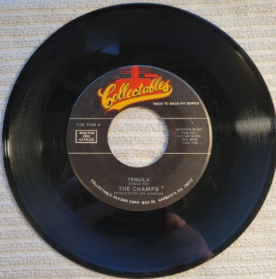 Collectables Champs  "Tequila" / Patsy Cline "Walking After Midnight" 45 RPM - Image 1 of 2