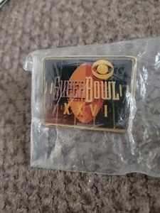 Super Bowl XXVI 1992 CBS Media Pin Bill's VS. Redskins - Imagen 1 de 1