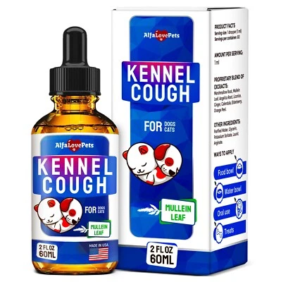 Kennel Cough Relief for Cats & Dogs | Pet Cough Suppressant | 2 Oz - Image 1 of 4