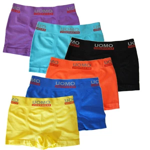 HOMBRE Calzoncillos Niños Niños Niños Ropa Interior Pantalones Cortos Unicolor - Imagen 1 de 7