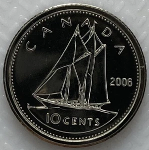 2006P CANADA 10 CENTS PROOF LIKE DIME COIN - Picture 1 of 2