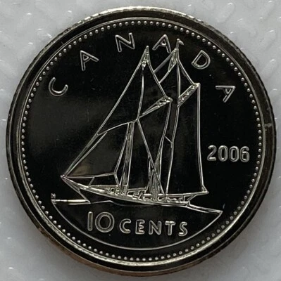 2006P CANADA 10 CENTS PROOF LIKE DIME COIN - Image 1 of 2