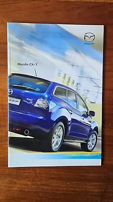 Mazda CX-7 2007 UK Sales Brochure 2.3 MZR DiSi Great Condition - Image 1 of 4