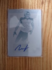 2016 Panini National Treasures Noah Spence RC AUTO CYAN PRINTING PLATE 1/1 BUCS