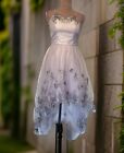 Long Lilac dipped hem Chi Chi Ballgown Dress 8