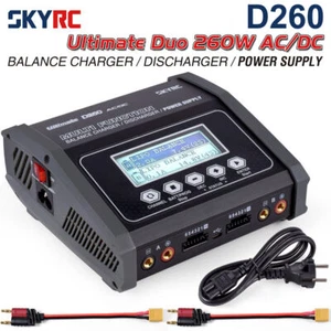 SKYRC D260 Lipo Battery Balance Charger Discharger AC/DC 1S-6S NiMH/NiCd/LiFe - Picture 1 of 18
