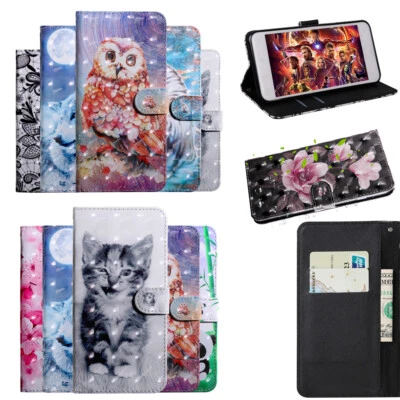 Cover For iPhone 14 13 12 11 Pro Xs Max Xr X Case Leather Flip Wallet Card Clip - Image 1 of 4