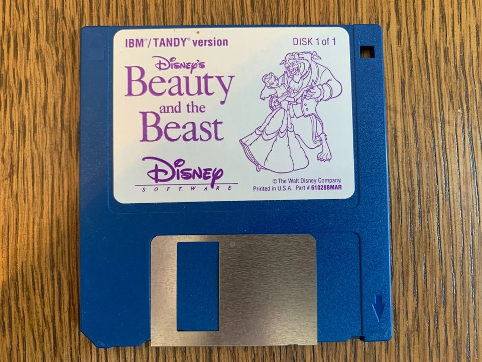 JUEGO DISNEY'S BEAUTY AND THE BEAST PC MS-DOS DISCO(S) DE 3,5" CASI COMO NUEVO PROBADO Foto 1 de 1