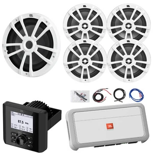 JBL Tuner Hole Mount Receiver, 4x 6.5" 180W Speakers, Subwoofer, Amplifier, Kit - Picture 1 of 11