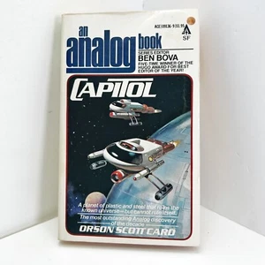 Capitol by Orson Scott Card Analog Book Signed ** Ace 1st Printing Paperback 79 - Picture 1 of 3
