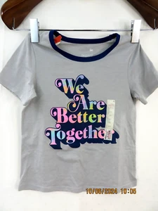 SO SZ S Age 7 Cotton/Polyes Black NWT Gray FAVORITE RINGER TEE T-Shirt Top - Picture 1 of 11