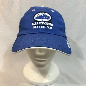 Caledonia Golf & Fish Club Correa Ajustable Papá Sombrero Gorra Azul El Juego - Imagen 1 de 13