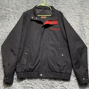 CHAQUETA A PRESIÓN VINTAGE SNAPON COLLECTION NEGRA Y ROJA TALLA MEDIANA - Imagen 1 de 15