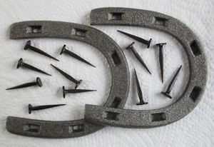 Conjunto Ejército Británico: "PLACAS DE TACÓN DE BOTA DE MUNICIÓN" (Con Clavos/Tornillos de Fijación, Tallas 11+) - Imagen 1 de 3