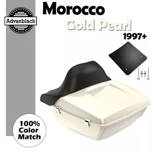 Paquete Advanblack Marruecos Gold Pearl Rushmore King Tour Pak para Harley/Softail 97+ - Imagen 1 de 13