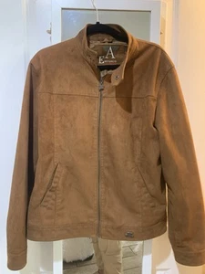 Armani Emporio Collezioni Men’s Suede Jacket, Brown, S - Picture 1 of 11