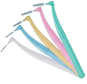 GumPros Interdental Brush, L-Shaped, 4 Pieces, M4 Pink - Picture 1 of 2