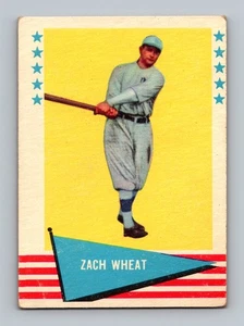 1961 Fleer Baseball Greats #86 Zach Wheat LOW GRADE Vintage Baseball Card - Picture 1 of 2