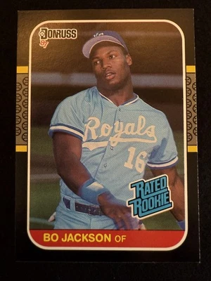 1987 Donruss Bo Jackson (#35) NM Rookie Card, Bo Knows Bo ^GRUMPYBUCK^ - Image 1 of 2