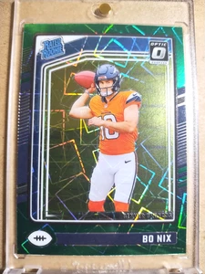 2024 Bo Nix Donruss Optic Rated Rookie Green Velocity Prizm RC MINT 🔥🔥🔥 - Bild 1 von 3