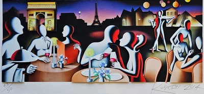 MARK KOSTABI Transfiguered night 3D HAND SIGNED URBAN ART US ARTIST Paris France - Image 1 of 4