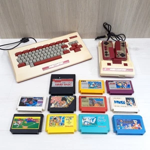 Nintendo Family Basic Keyboard with Japanese Famicom console & 10 games FB812 - Picture 1 of 13