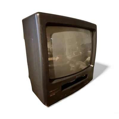 Sansui 13" TV VCR Combo COM1307AD CRT FOR PARTS ONLY Year 1998 Read Desc - Image 1 of 4