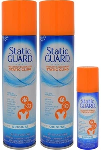 Static Guard Bonus Pack Spray 12.4 Oz., 2 Pack Of 5.5 Oz. & 1 Pack Of 1.4 Oz. - Picture 1 of 7