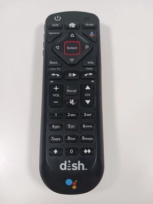 Dish Network Remote Control 54.1 UHF 2G 219265 Google Voice Hopper - Tested - Image 1 of 4