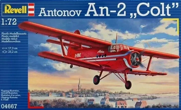 REVELL 1:72 KIT AEREO ANTONOV AN-2 COLT  LUNGHEZZA  17,3 cm  93 PEZZI  ART 04667 - Immagine 1 di 1