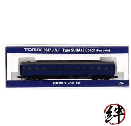TOMIX N Gauge Suha 43 Blue 8547 Railway Model Passenger Car - Image 1 of 1