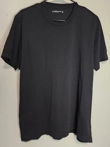 American Giant Mens Short Sleeve Tee Size Medium Black Cotton Knit Casual - Picture 1 of 6