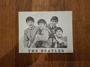1963 Beatles Fan Club Promo Card London Address Dezo Hoffmann - Picture 1 of 4