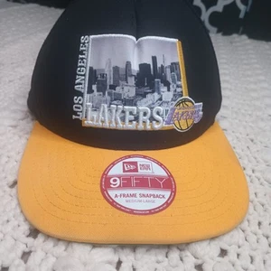 Los Angeles Lakers Mütze Cap schwarz gelb A Frame Snapback New Era 9Fifty Y2K HWC - Bild 1 von 11