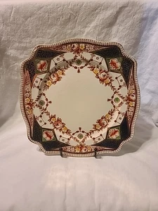 Vintage Royal Staffordshire Porcelain England Brown Dinner Plate A J Wilkinson - Picture 1 of 8