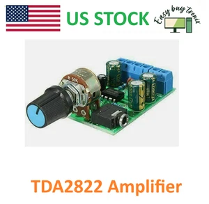 2 pezzi DC 1.8-12V TDA2822M 2.0 canali stereo mini AUX amplificatore audio scheda AMP - Foto 1 di 2